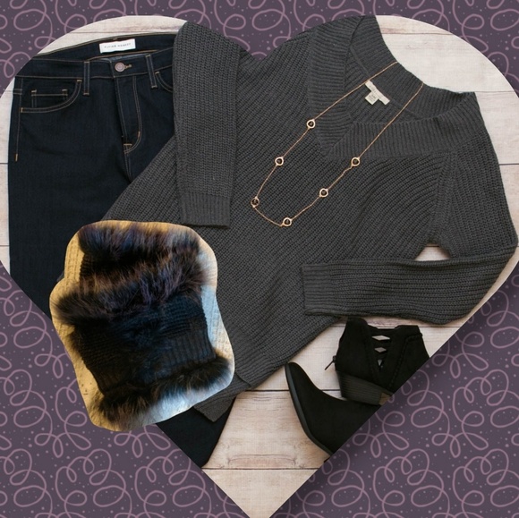 Lavender and Grey Boot Covers Hugs your heels,boot - Picture 6 of 8